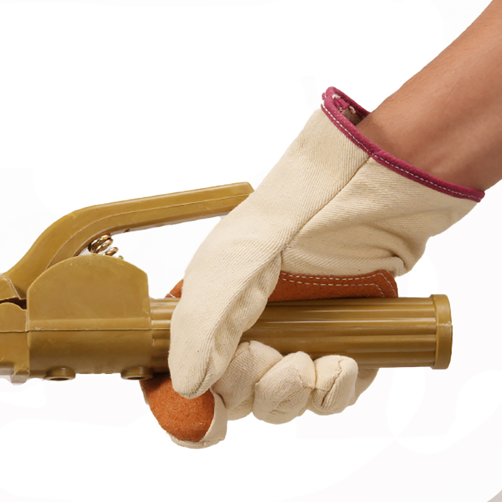 Canvas Work Gloves with Reinforced Palm and Fingertips 6