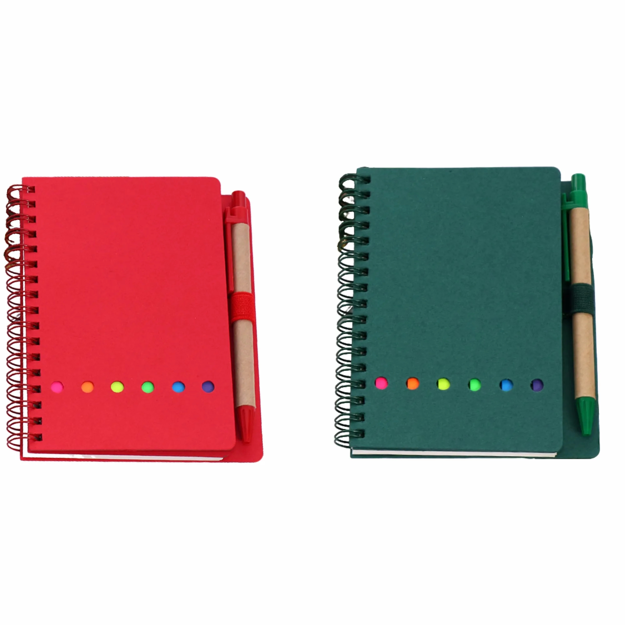 Promotional Pen Notebook, Kraft Spiral Book, Custom Logo 3