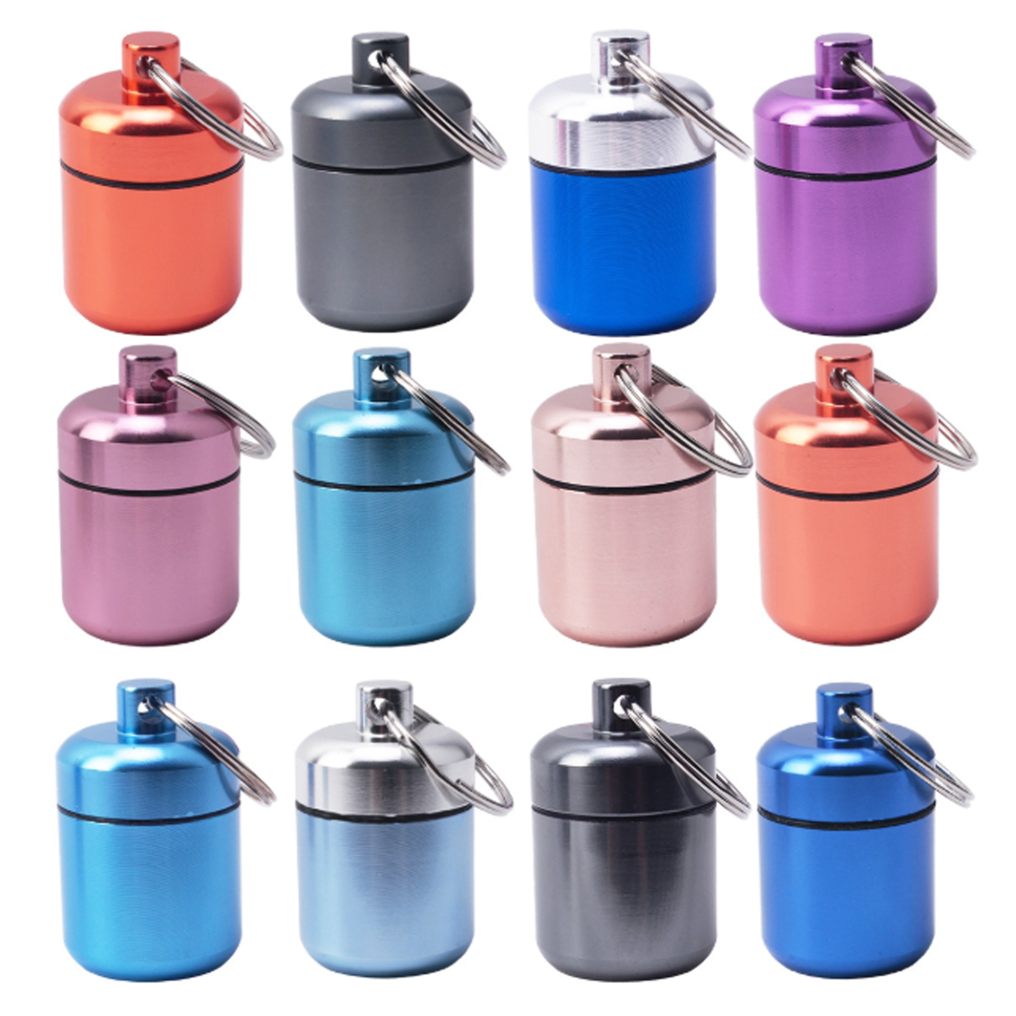 Small Portable Pill Box Keychain 2