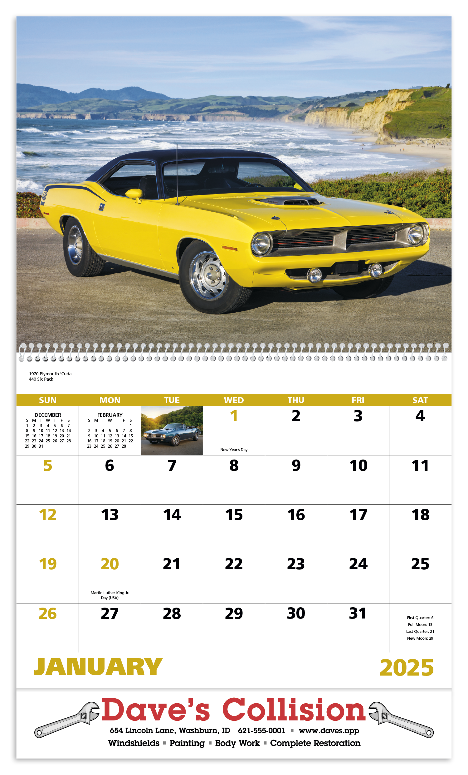 Good Value™ Muscle Thunder - Spiral Calendar 7