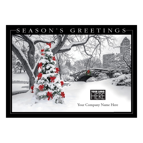Trimming the City Holiday Logo Cards 1