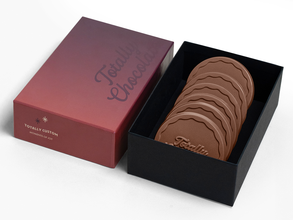 Decadent 6-Piece Chocolate Shortbread Cookie Gift Set with Luxury Custom Packaging