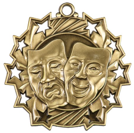 Drama Ten Star Medal, 2-1/4" 1