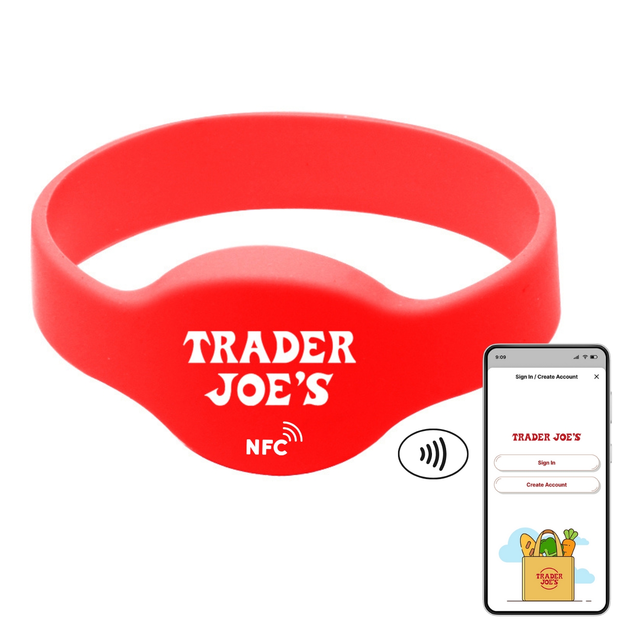 Secure RFID MIFARE Ultralight C Bracelet - 2.71" x 1" 5