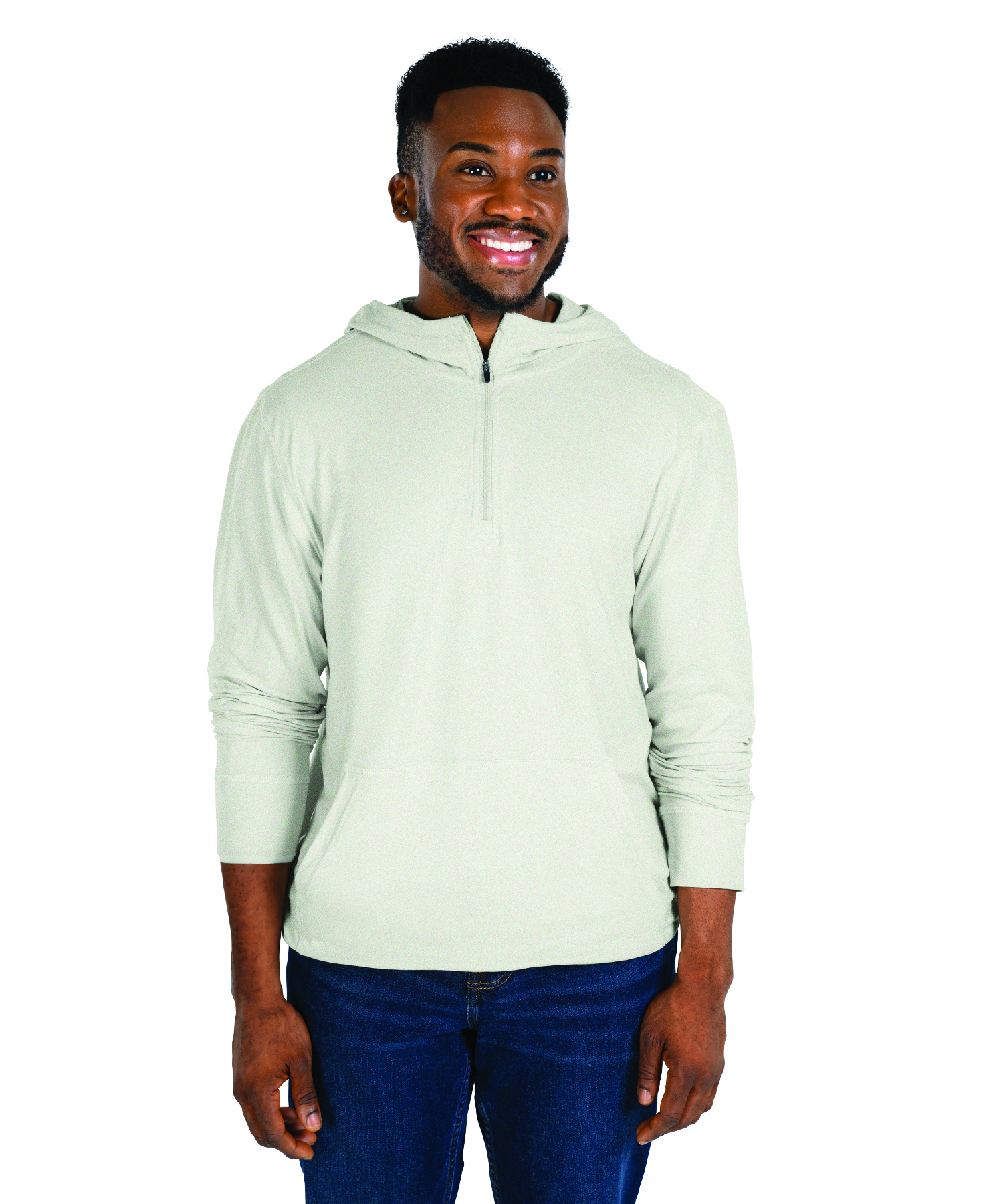 Men's Pulse Performance Quarter Zip Hoodie, custom hoodie or sweatshirt with logo imprint 43