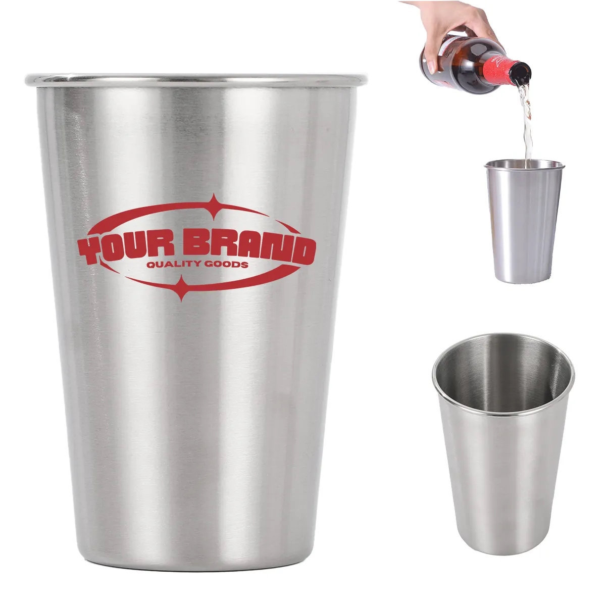 12OZ. High Quality Stainless Steel Metal Cup, Stackable Cup 1