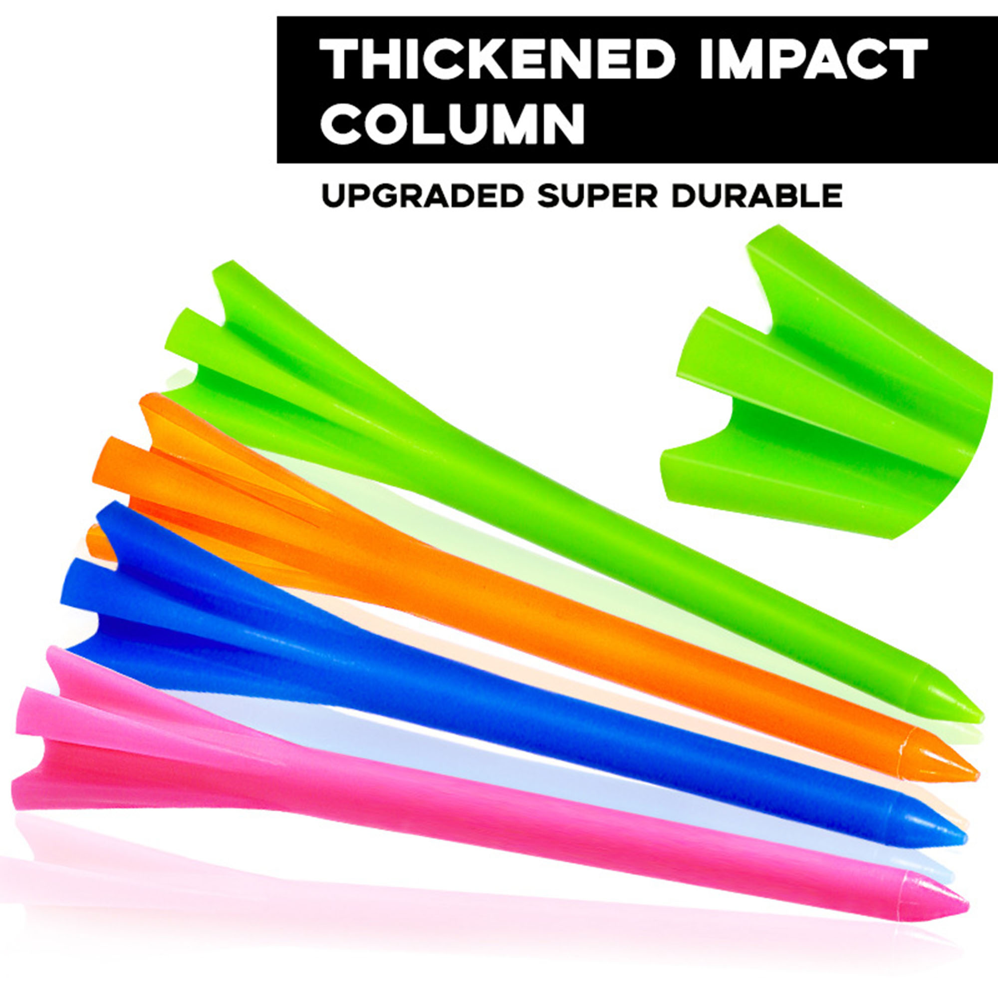 Premium Prong Golf Plastic Tees 3-1/4" 6