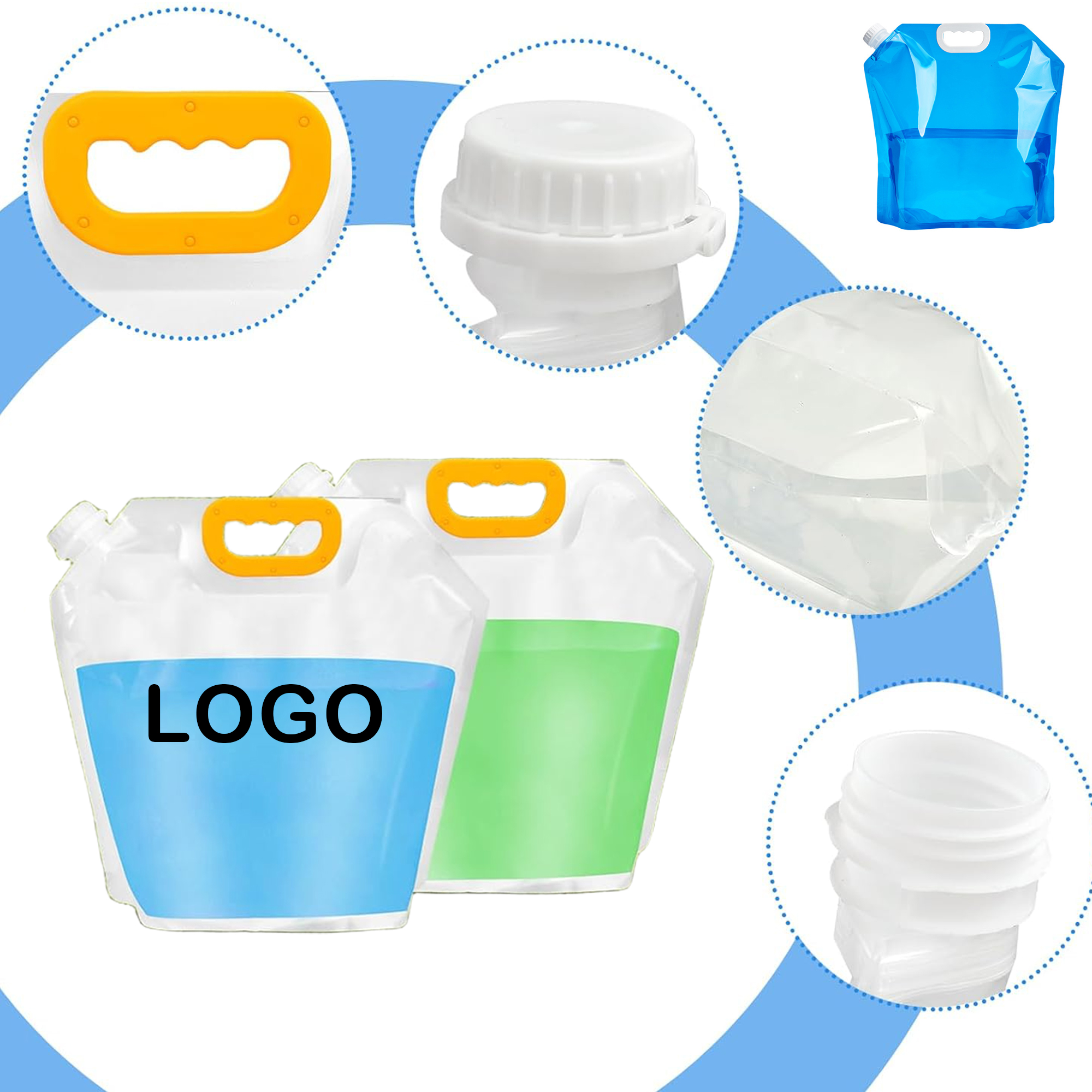 2.6 Gallon Collapsable Emergency Water Storage Bag 1