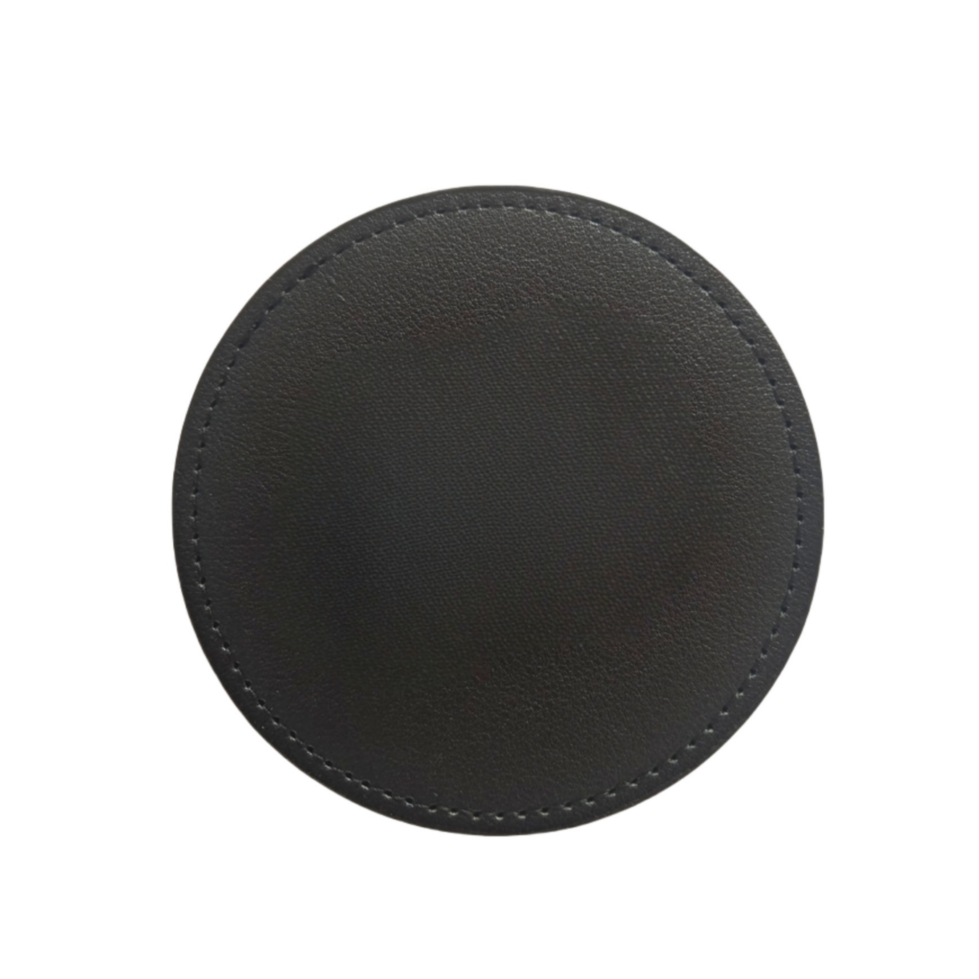Round Leather Drink Coasters Protection for Home Decor 5