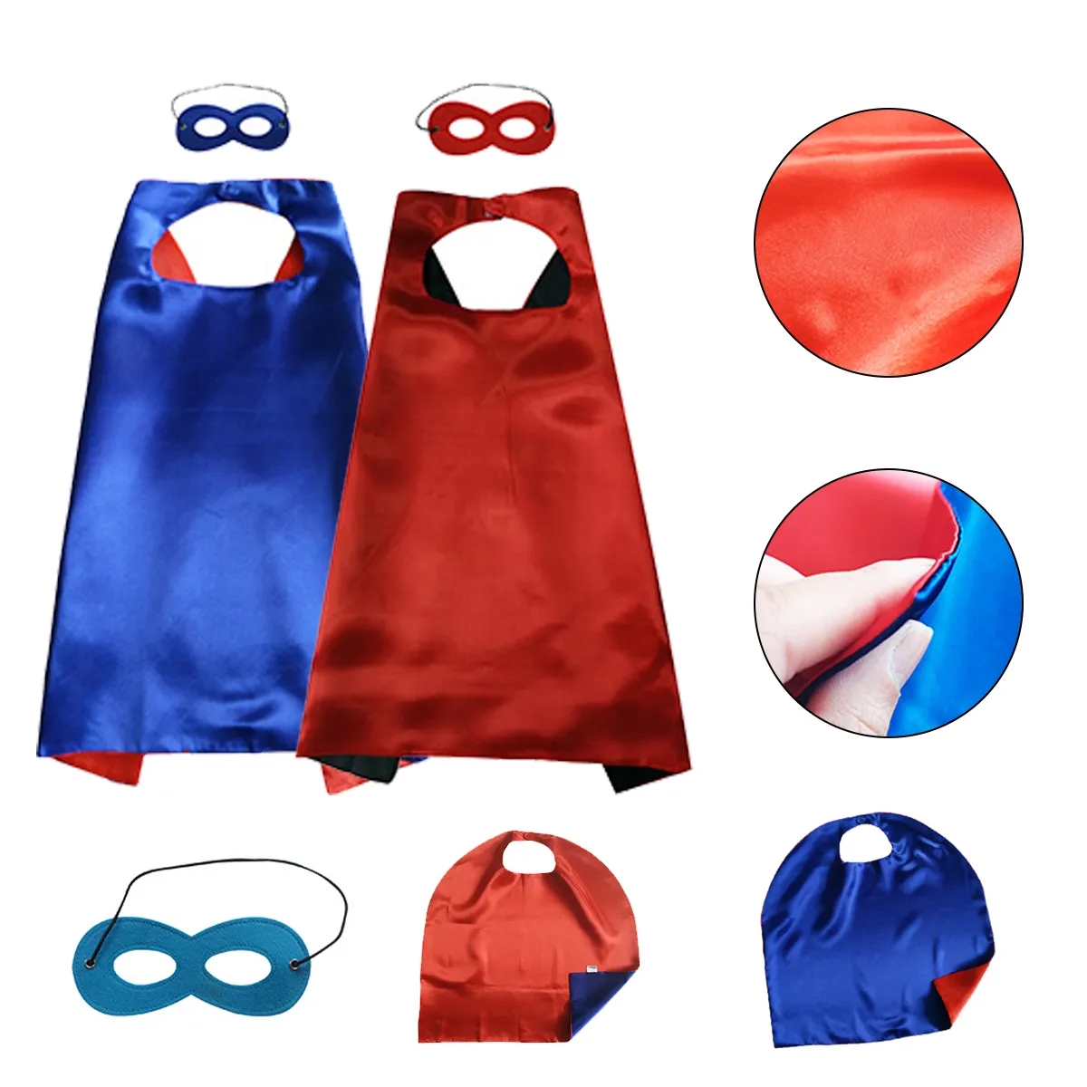 Kids Superhero Cape And Mask Set for Party & Costume Event 6