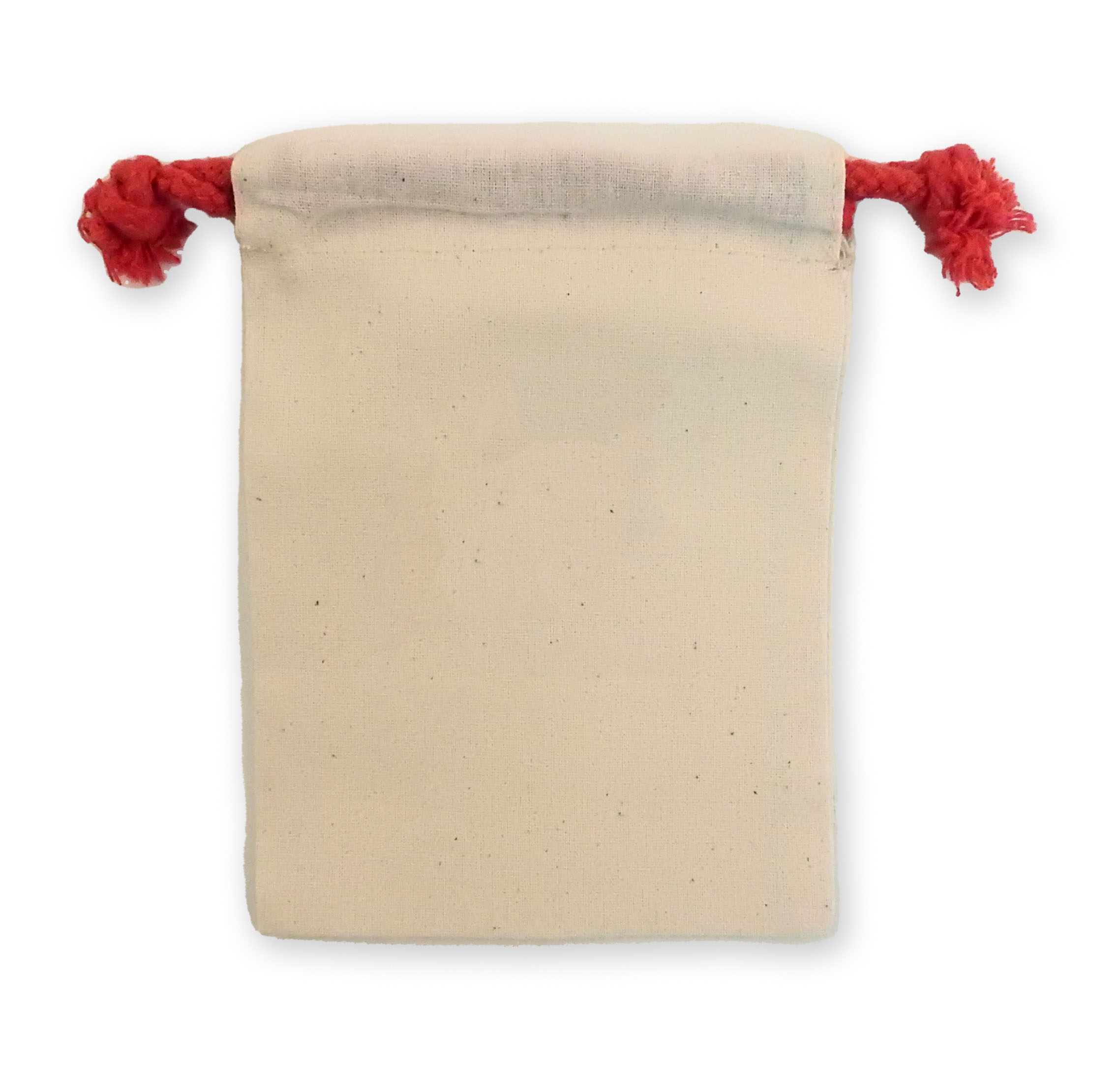 "RED" SeriesCotton Drawstring Bags 5x7" 1