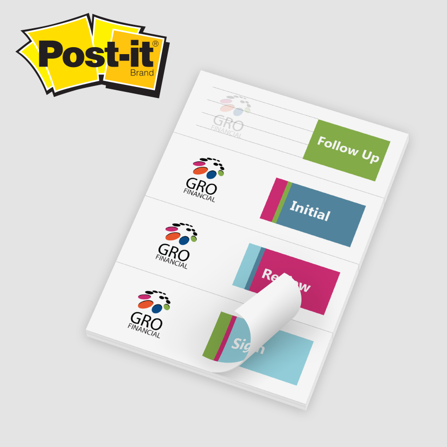 Post-it? Notes as Custom Printed Page Markers - 3 x 4 1
