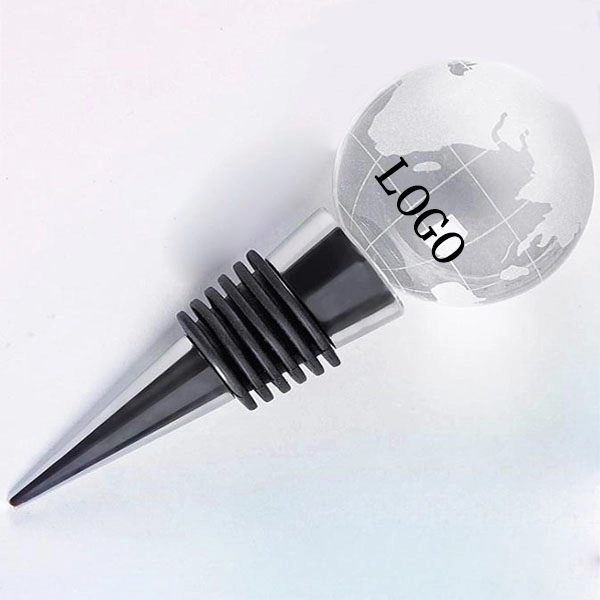 Crystal Globe Wine Bottle Stopper 6