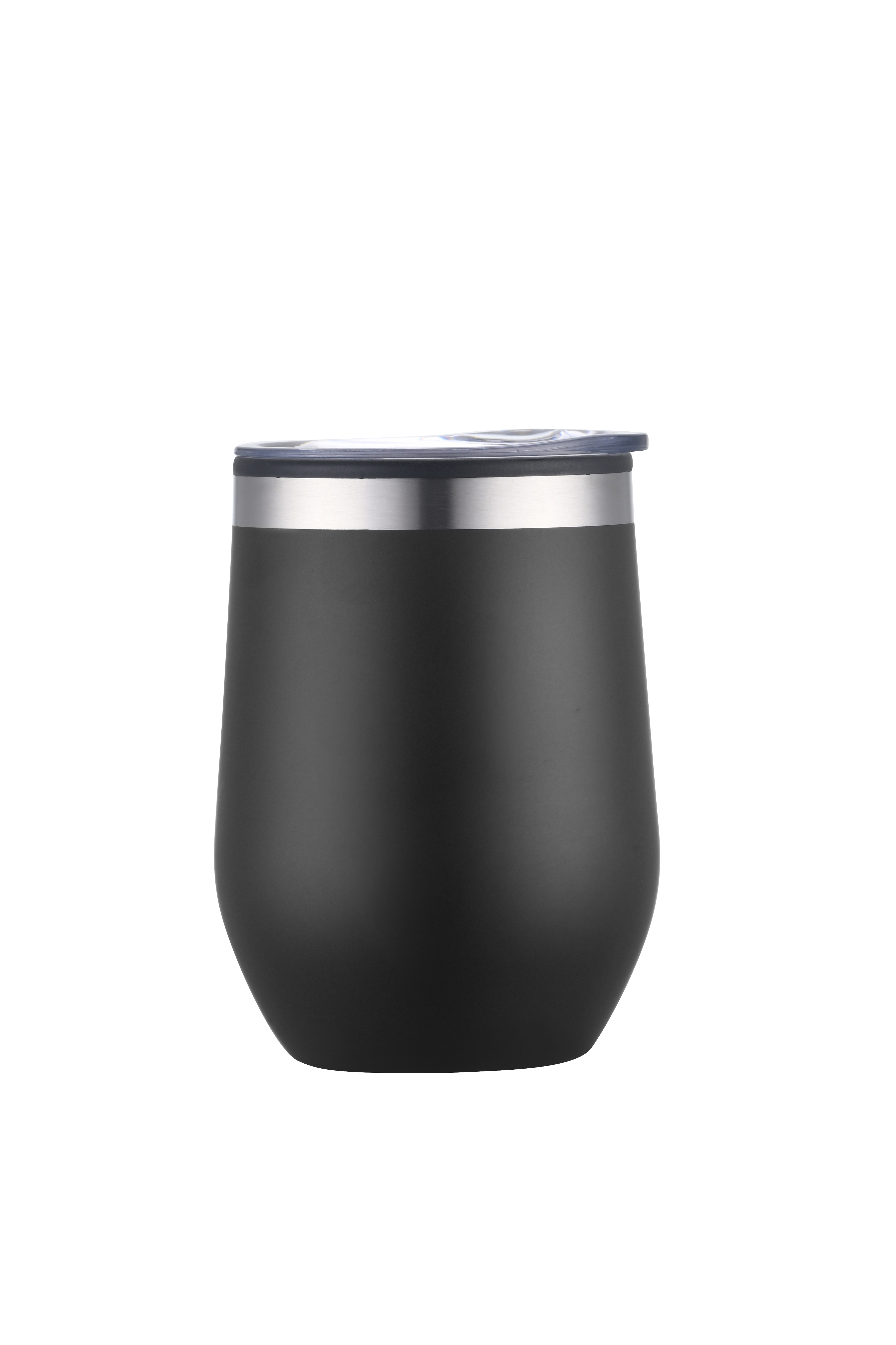12 oz Black Double Wall Wine Cup 2