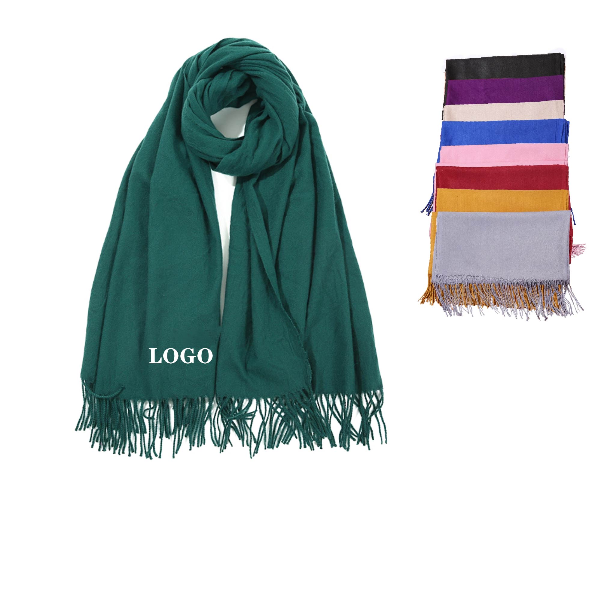 MOQ 5 pcs Long Tassel Shawl Wrap 2