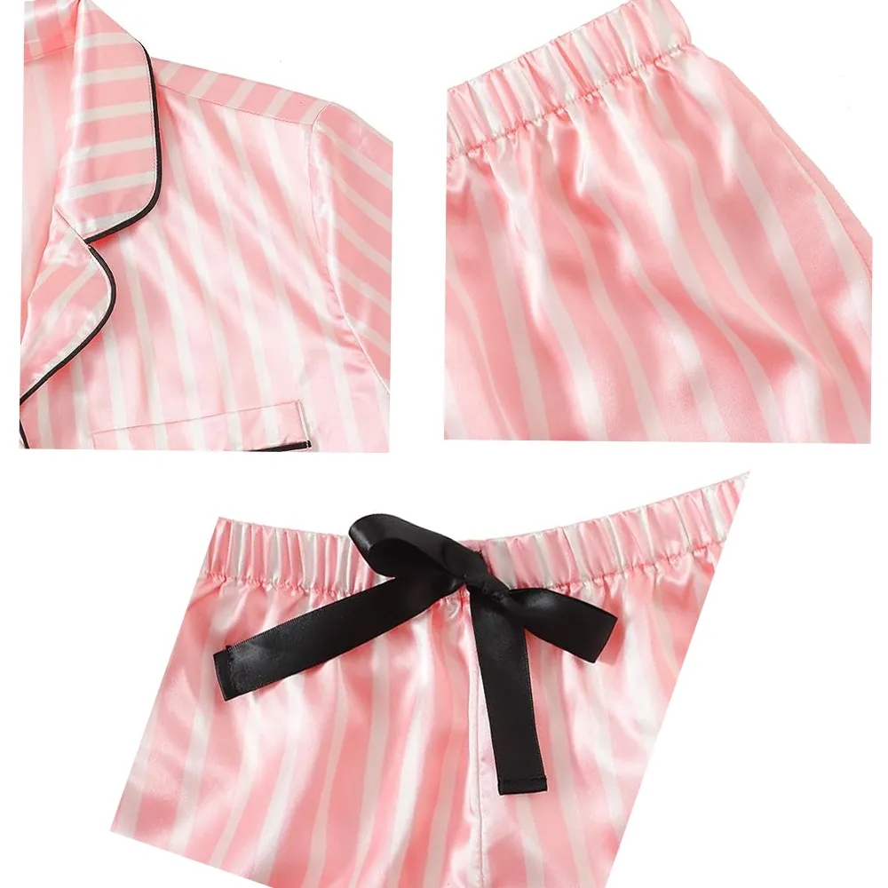 Women's Sleepwear Shirt and Shorts Pajama Set 2