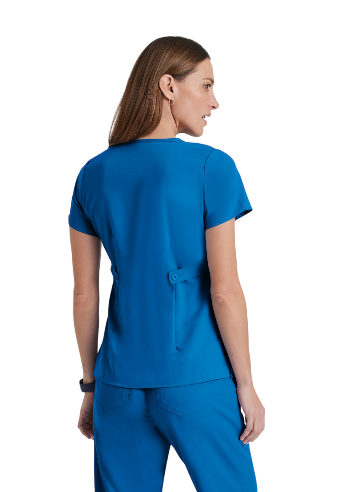 Grey's Anatomy Classic - Women's Two-Pocket Mock Wrap Riley Scrub Top 15