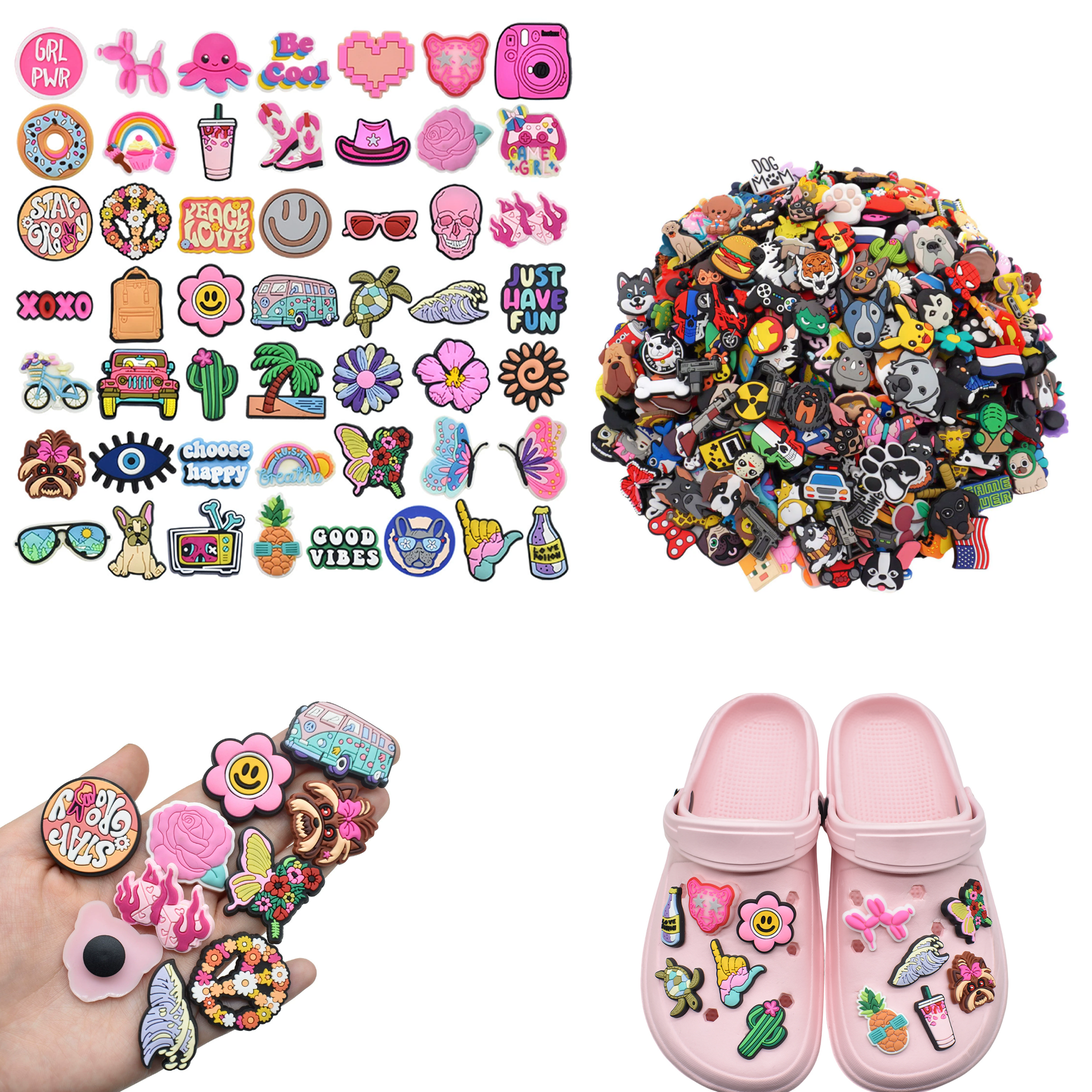 Custom PVC Crocs Shoe Flower 2