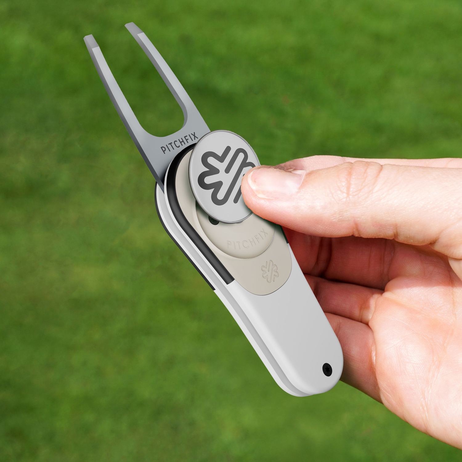 Pitchfix Icon Golf Divot Tool with Removeable Ball Marker 13