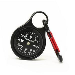 Mini Survival Compass With Carabiner 2