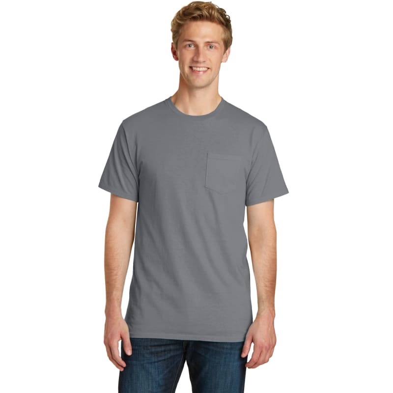 Port & Company Beach Wash Garment-Dyed Pocket Tee. 56