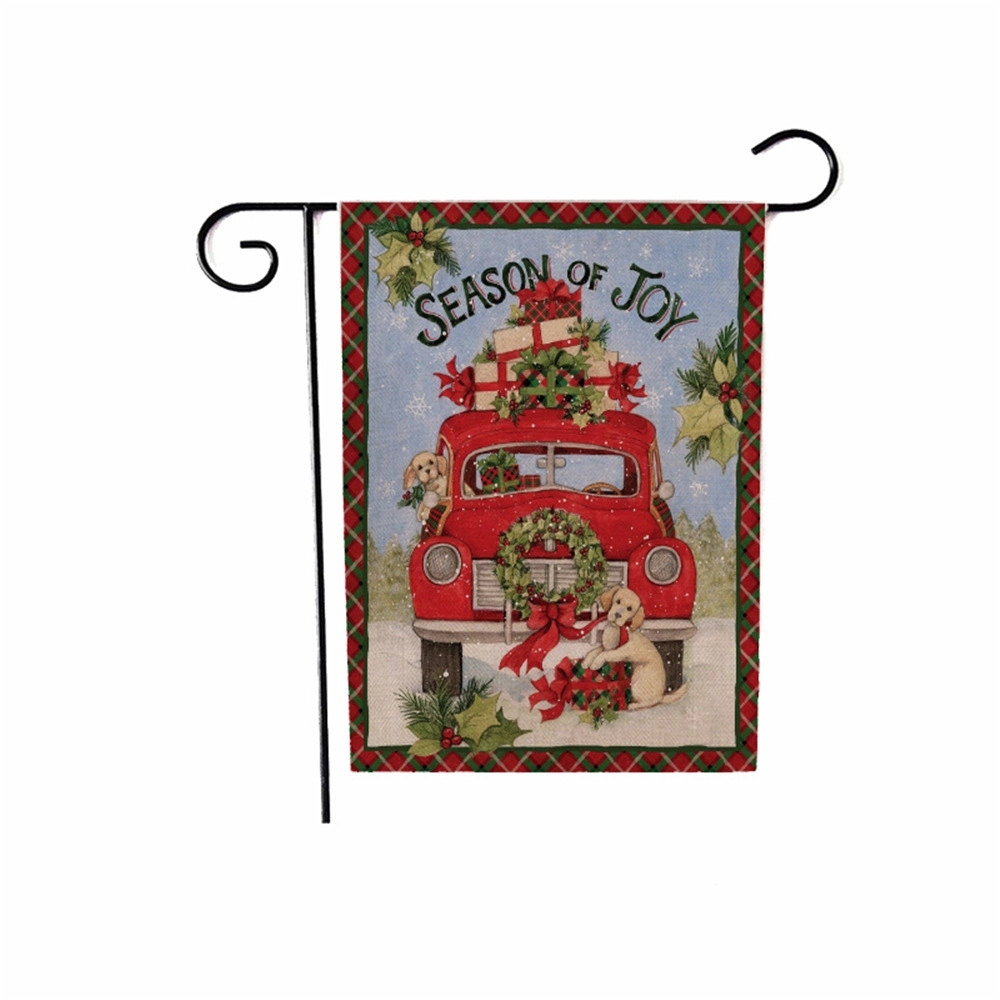 Double-sided printed linen flag 11