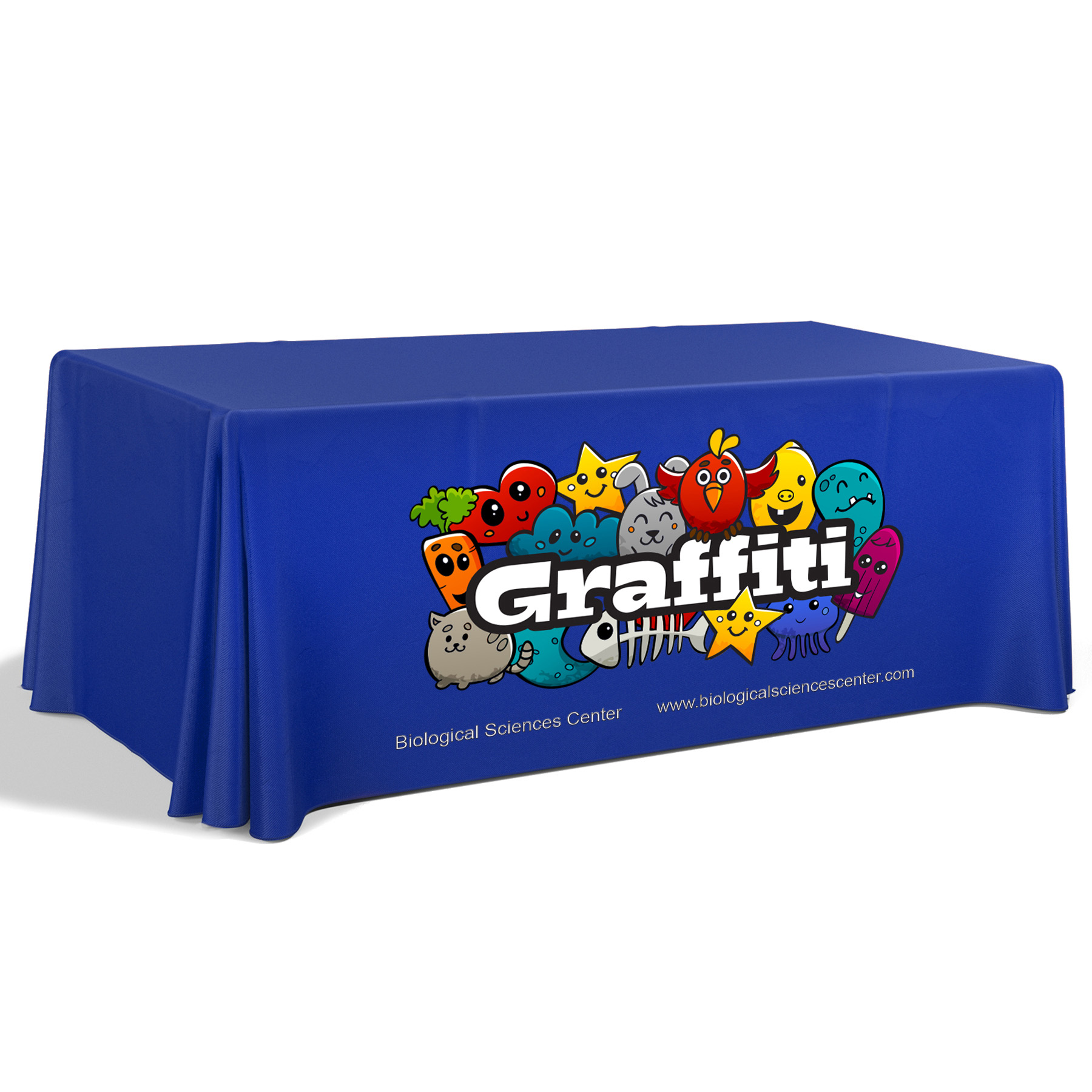 6' Premium Draped Standard Table Cover(Full Color Dye Sublimation) 25
