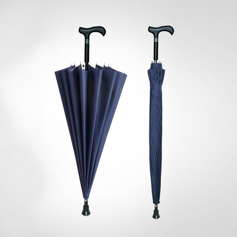 Automatic non-slip crutch umbrella for the elderly 1