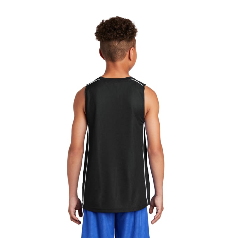 Sport-Tek Youth PosiCharge Mesh Reversible Sleeveless Tee. 8