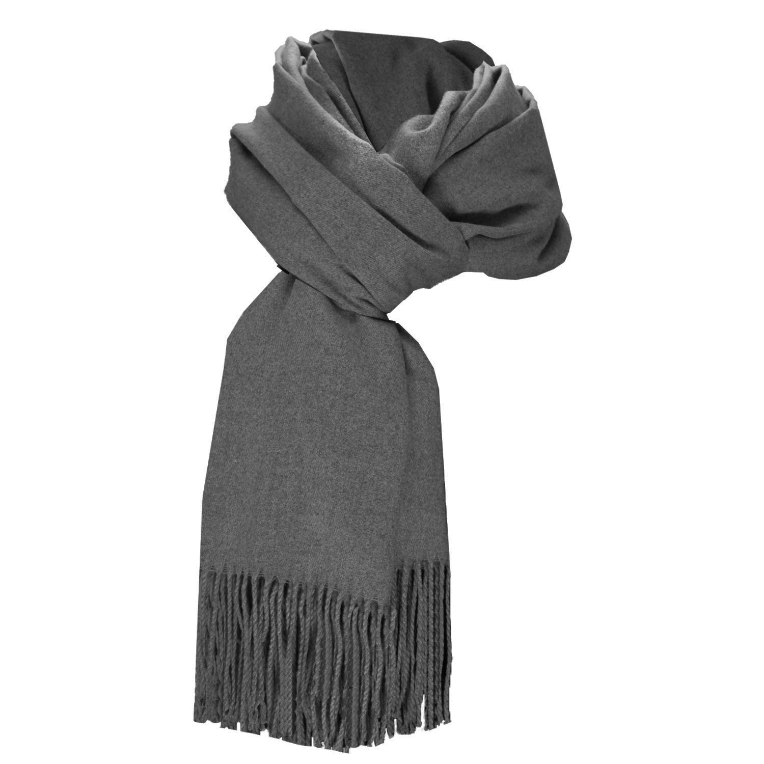 Dark Grey Pashmina Shawl with a Softer Than Cashmere Feel 2