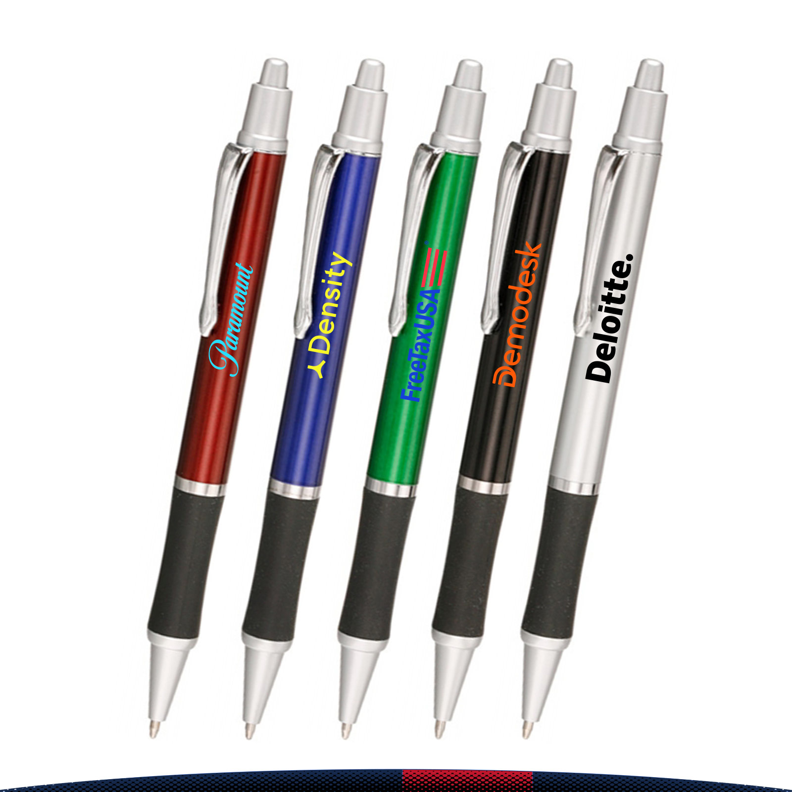 Noah Rubber Grip Ballpoint Pens 3