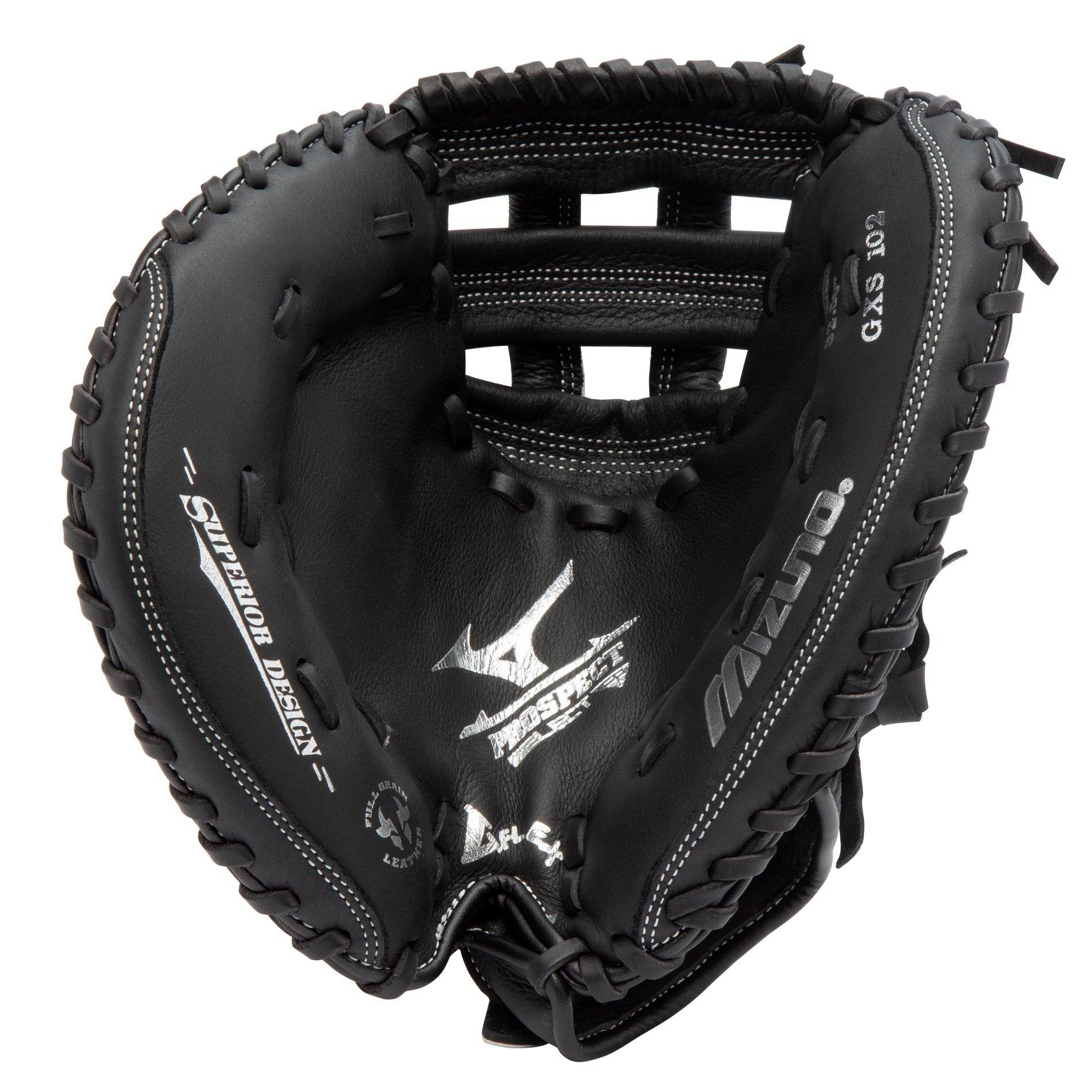 Prospect Series Youth Fastpitch Catcher's Mitt 32.5", H Web, ButterSoft Palm Liner, Full Grain Leat 8