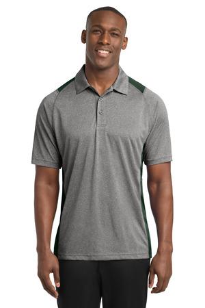 Sport-Tek Heather Colorblock Contender Polo. ST665 66