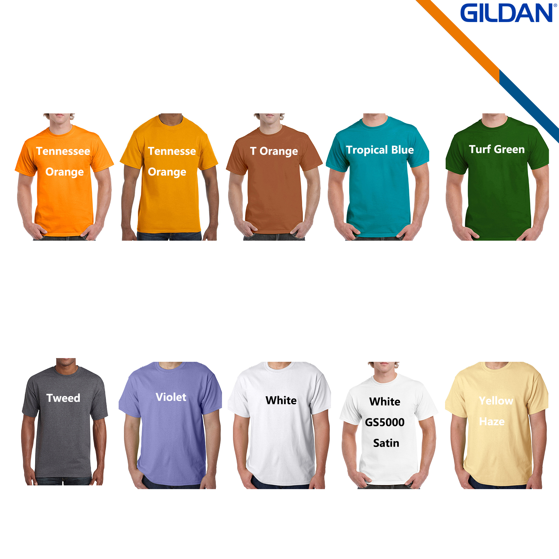 Gildan® 5.3 oz 100% Cotton Preshrunk T-shirts 3