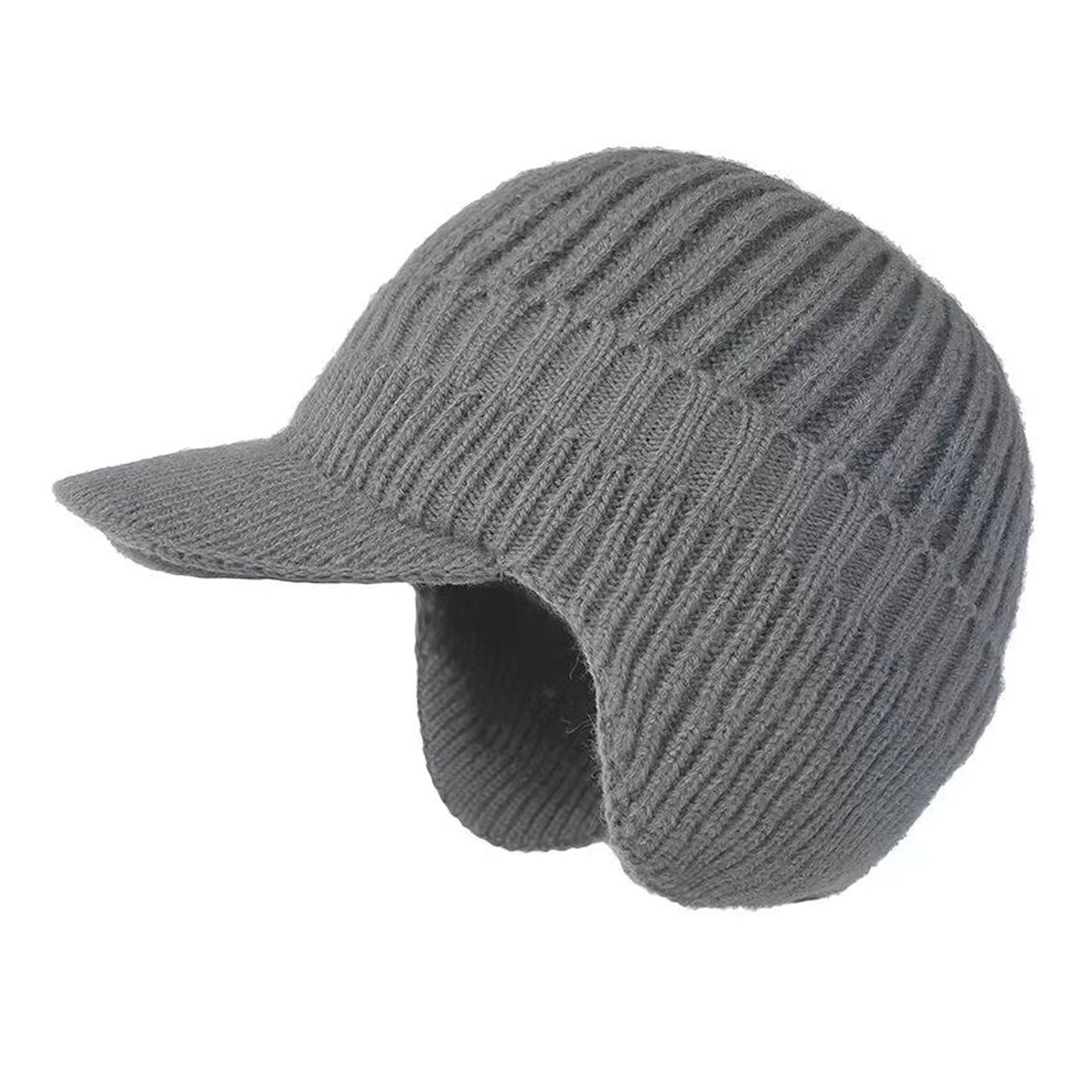 Winter Visor Beanie Hat with Earflaps 6