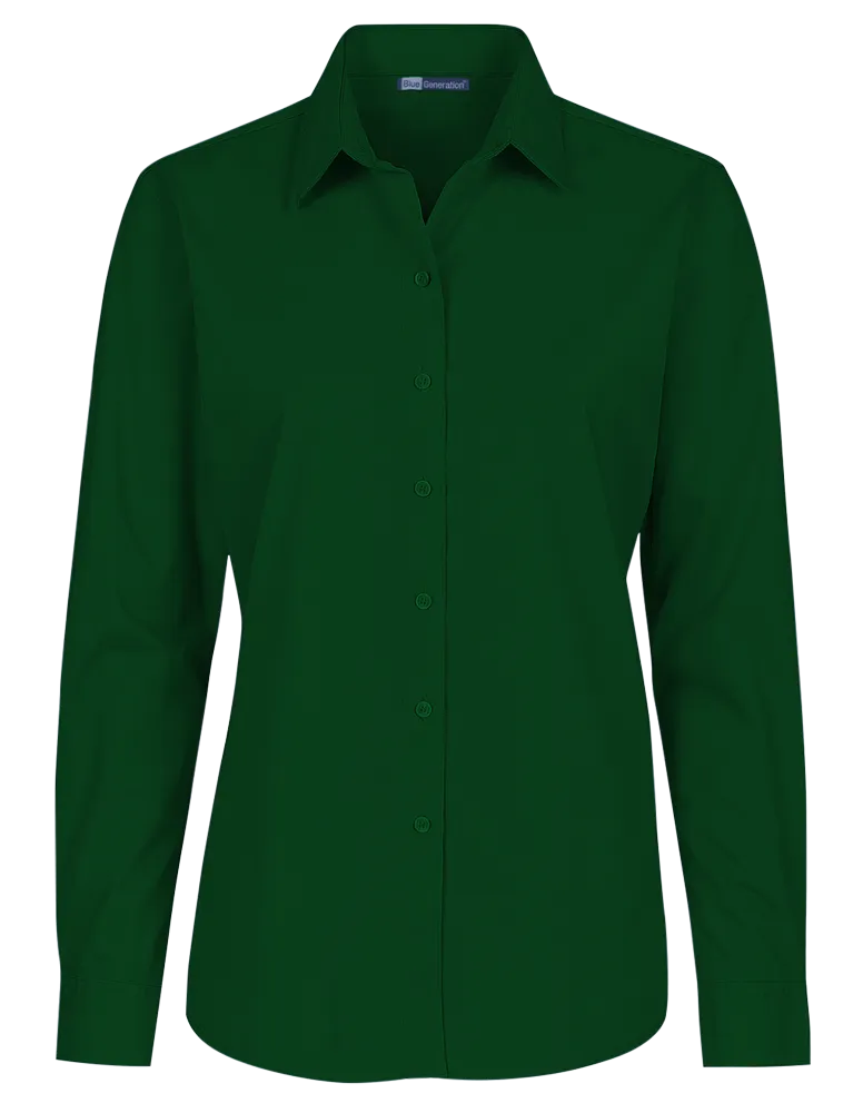 Ladies' L/S Value Poplin Shirt 50