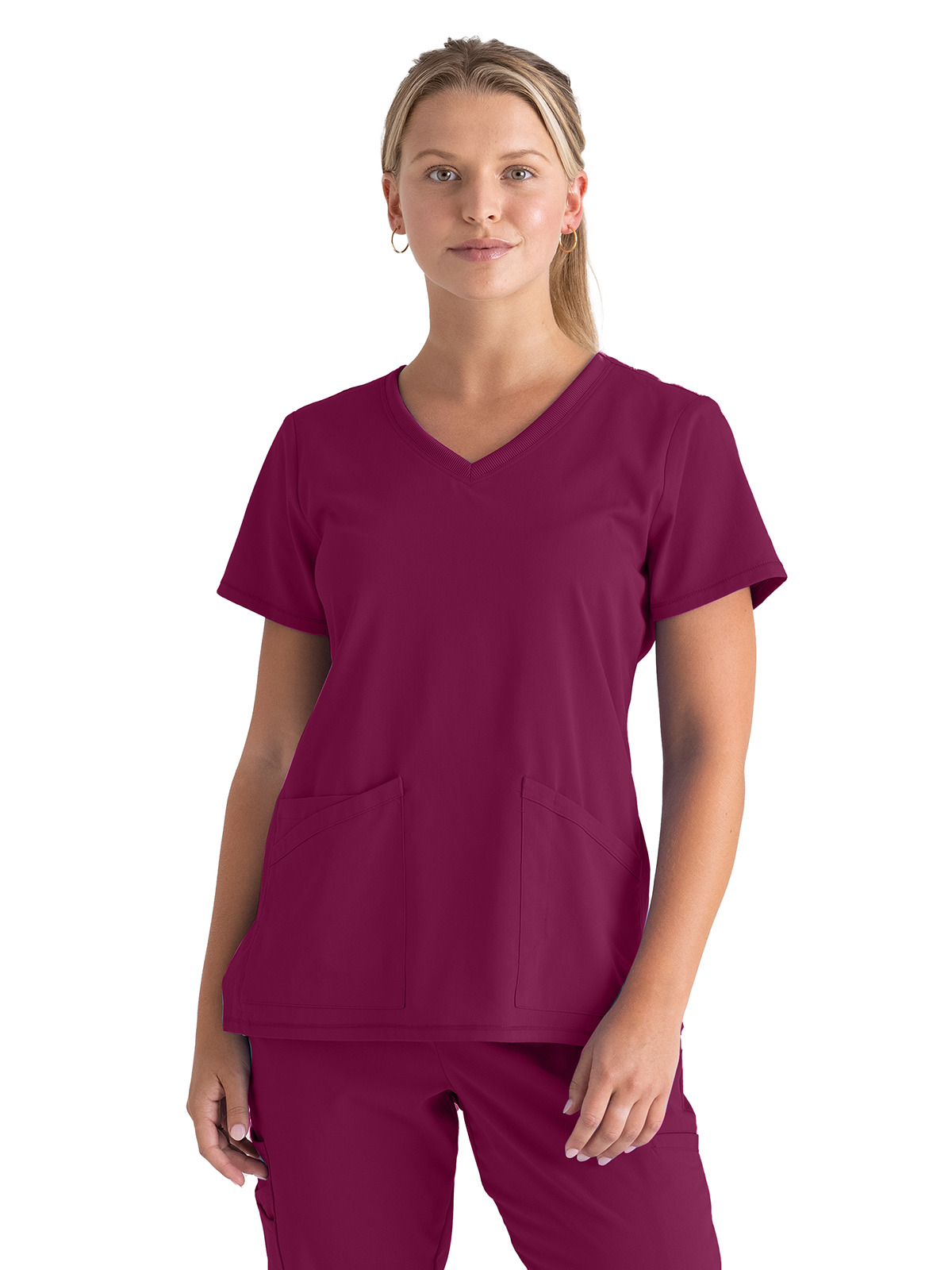 Grey's Anatomy Spandex Stretch - Women's Three-Pocket V-Neck Serena Scrub Top 9