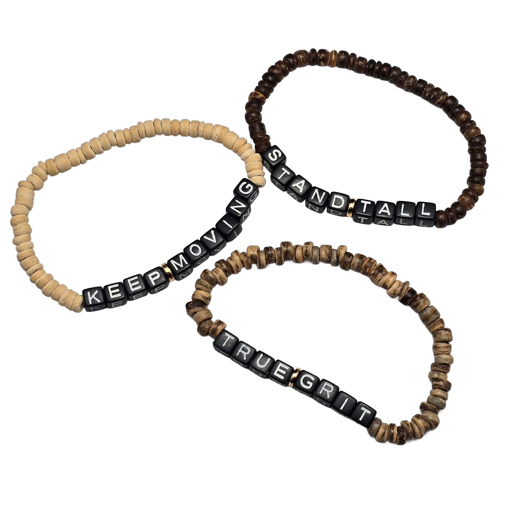 Coconut Shell Wood Friendship Bracelet 11