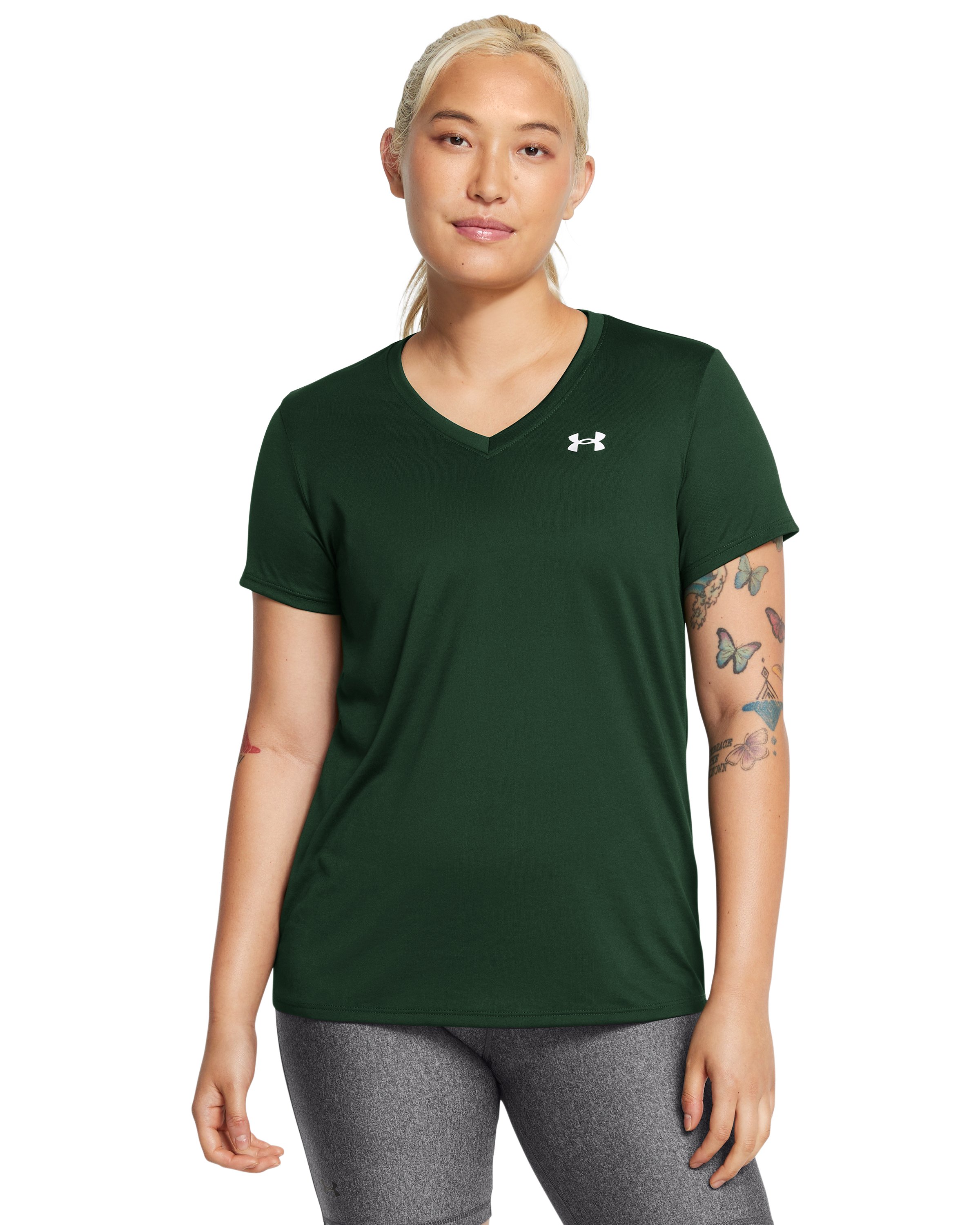 UA Tech Women's V-Neck Short Sleeve 7