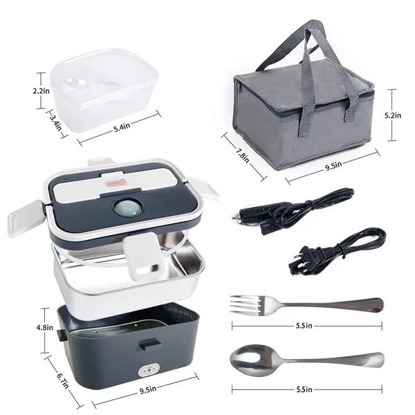 Car and Home Dual-Use Electric Heating Thermal Lunch Box 2