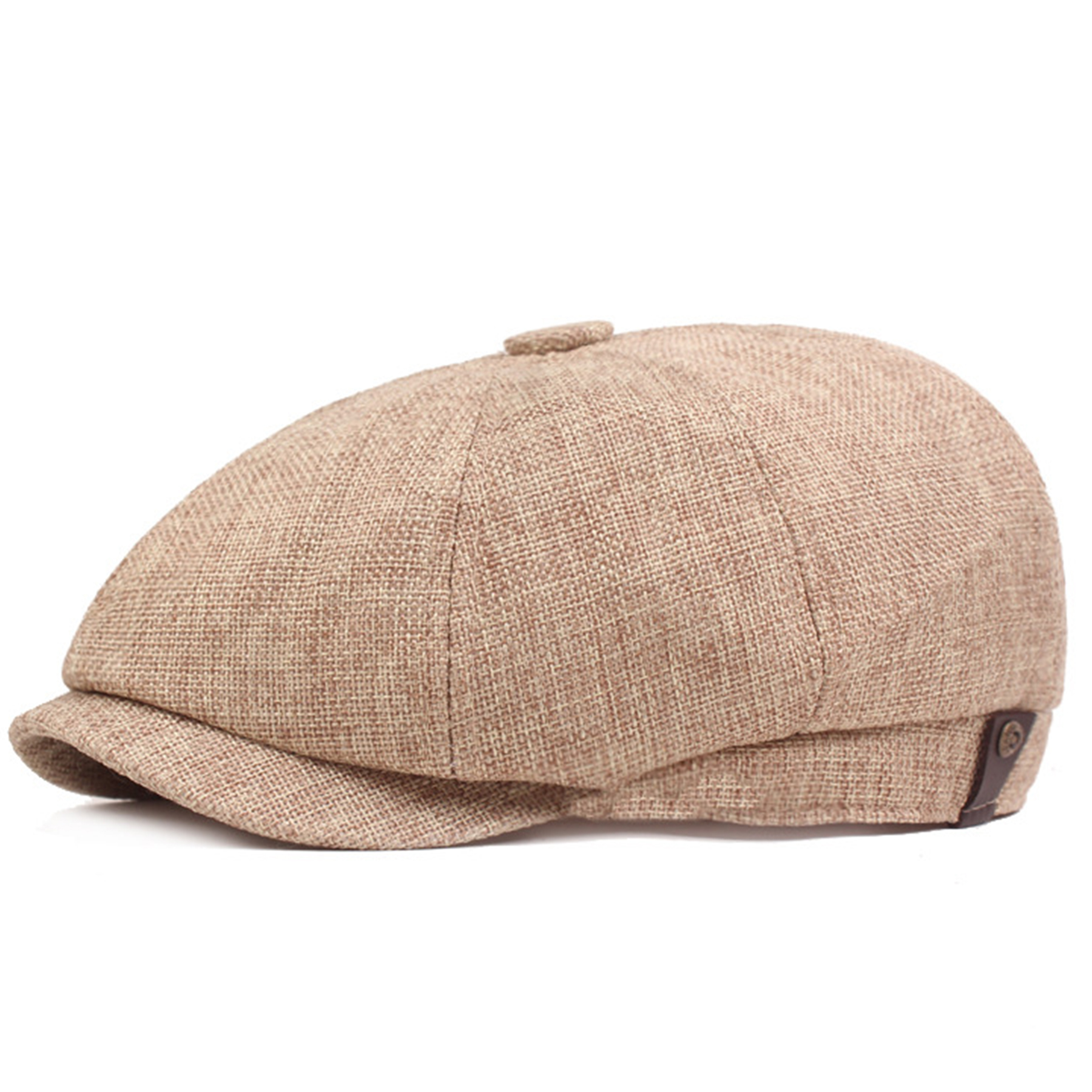 Men's Cotton and Linen Newsboy Cap 6
