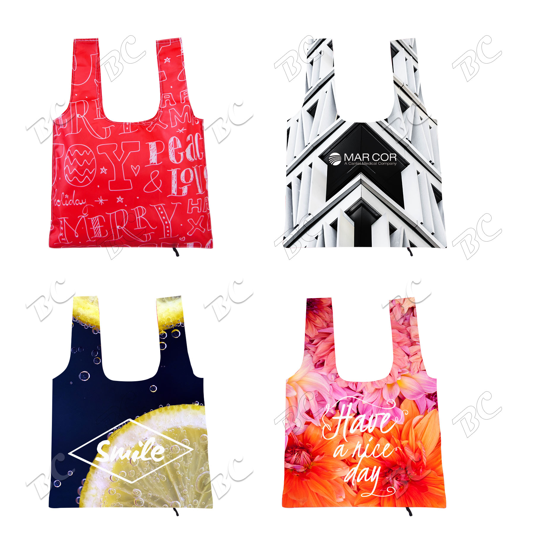 Reuseable 14"x18" Foldable Shopper Tote Bag 4