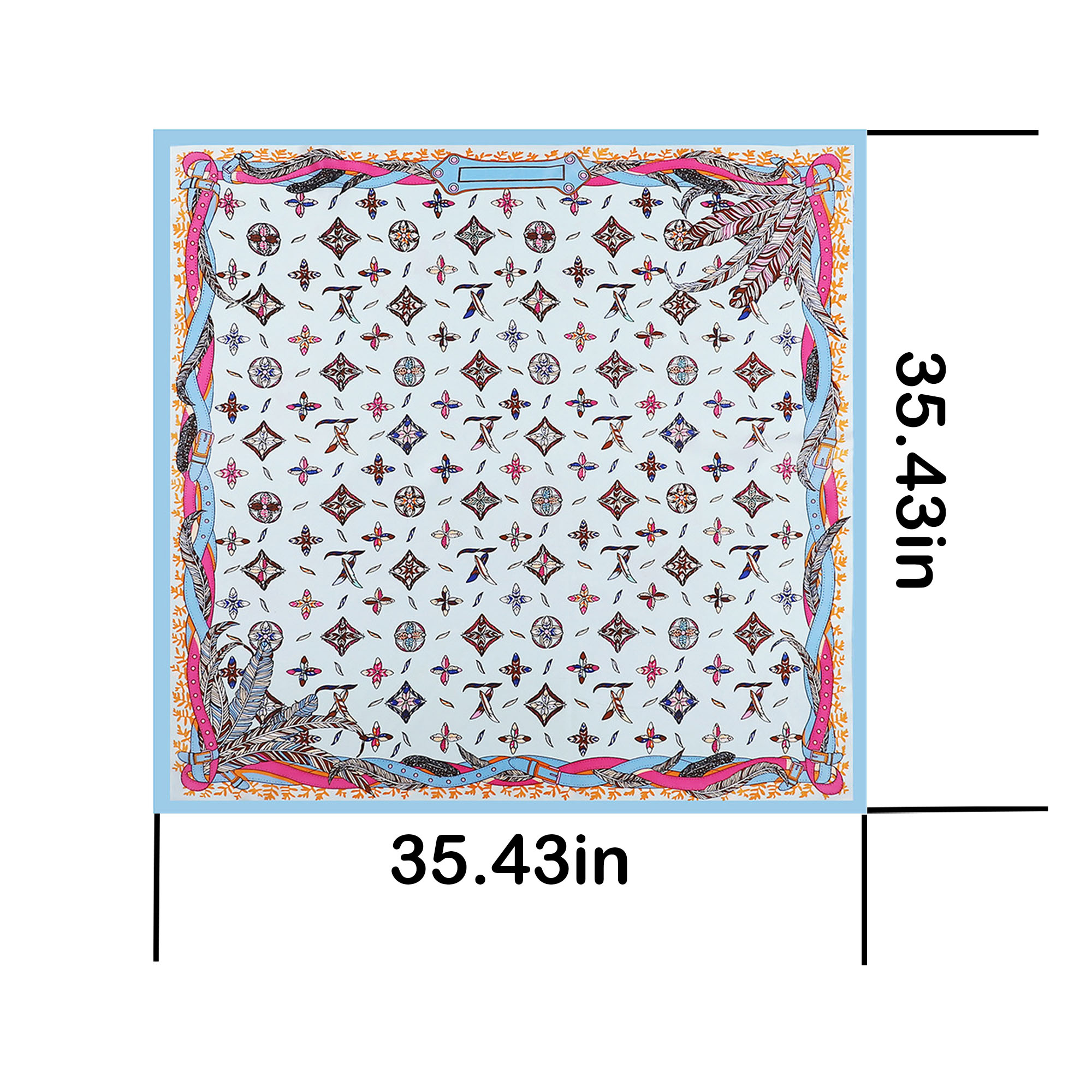 Imitation Silk Printed Scarf 1