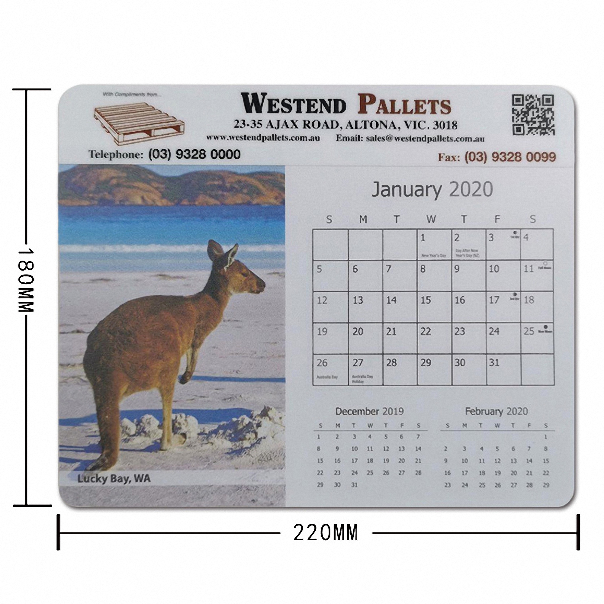 Mouse Pad with Calendar Print 4