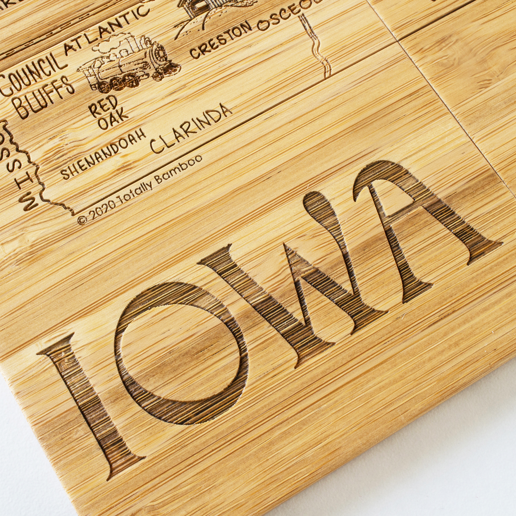 Iowa Puzzle Coaster Set 11