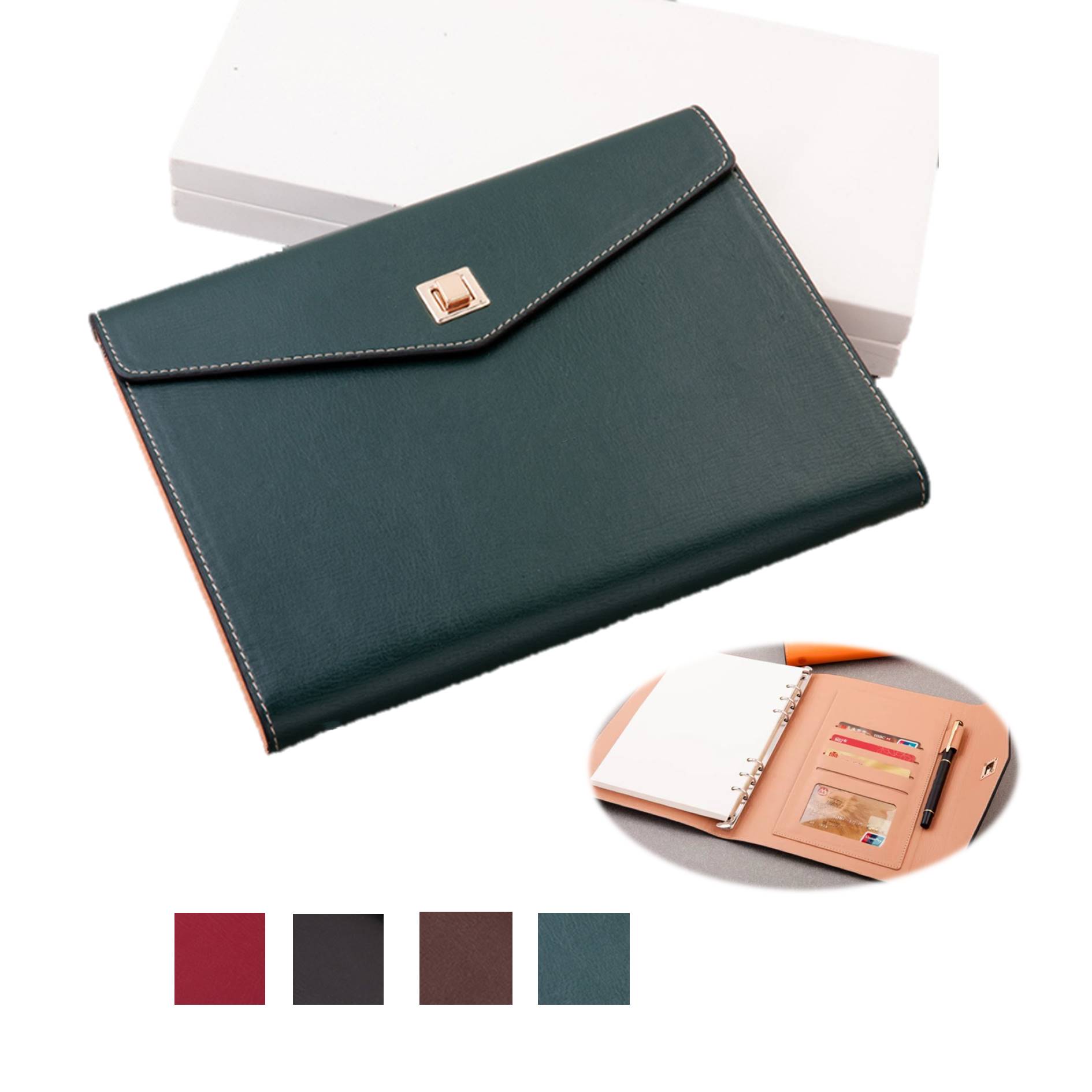 Tri-Fold Journal With Pen Gift Box Set 6