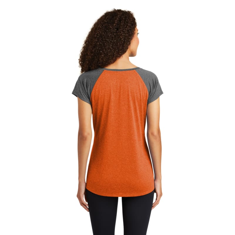 Sport-Tek Women's Heather-On-Heather Contender Scoop Neck Tee. 11