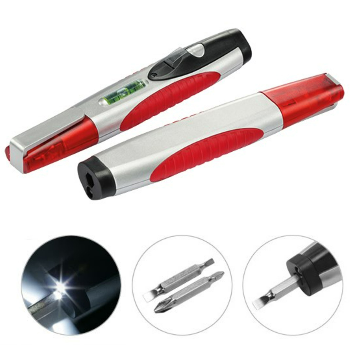 Multi Tool LED Pen with Interchangeable Screwdriver Bits 4