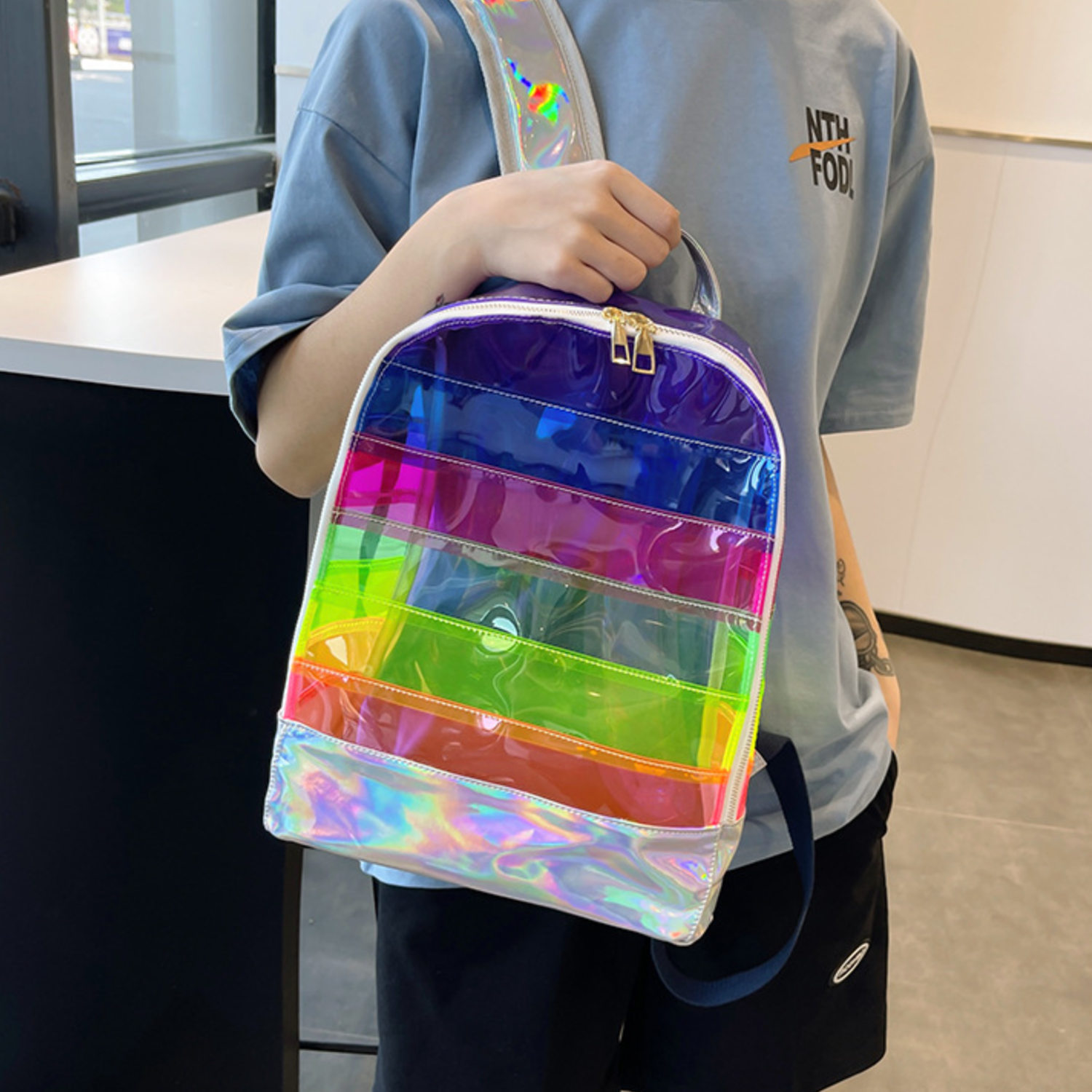 Transparent PVC Backpack 4