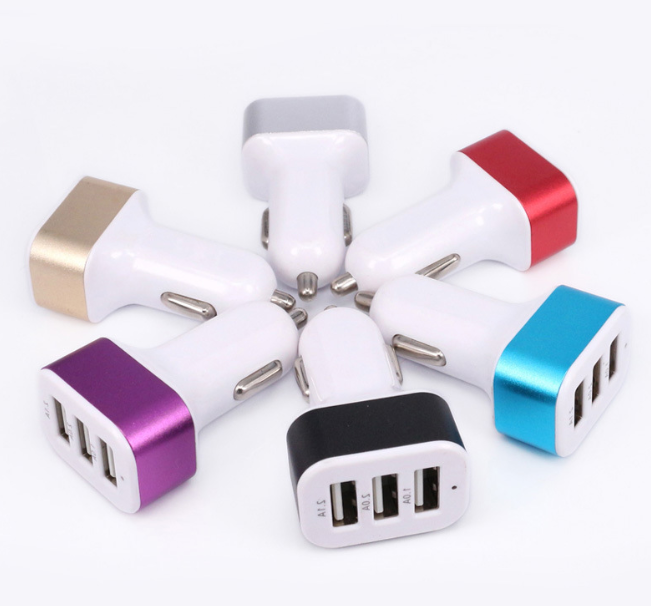 3 Port USB Car Charger 6